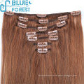 wholesale unprocessed 100% human hair clip in hair extension